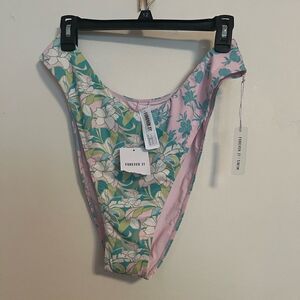 Forever 21 Pastel Floral Swimsuit